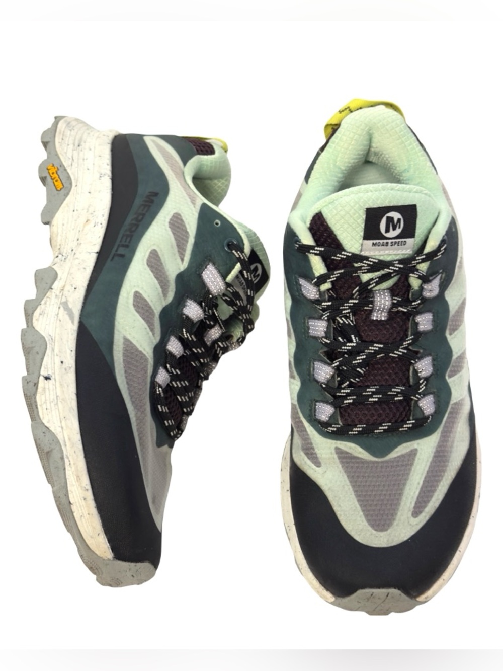 Merrell Women’s Moab Speed Hiking Shoes - Jade/Multi - Size 9 - Picture 3 of 10